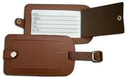 LEATHER LUGGAGE TAG